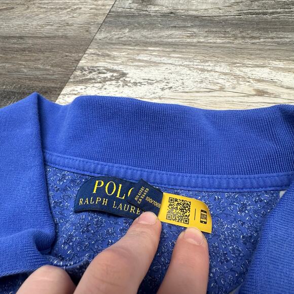 Polo Ralph Lauren‎ Classic Fit Blue Micro Floral Mens 2XB Collared Polo T-Shirt - Picture 10 of 10